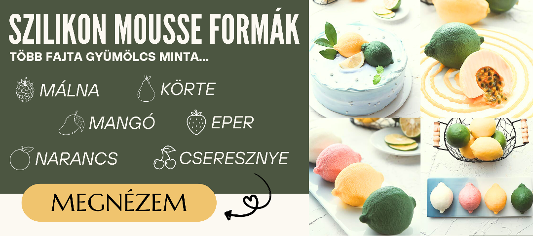 Gyümölcs alakú szilikon formák