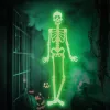Halloween-i foszforeszkáló dekoráció - Csontváz - 90 cm