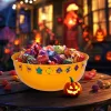 Műanyag halloween-i kínálótál - Narancssárga 