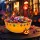 Műanyag halloween-i kínálótál - Narancssárga 