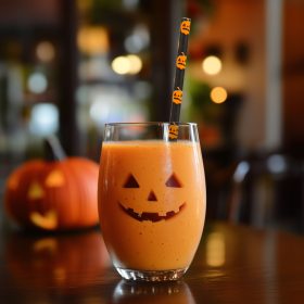 25 darabos papír szívószál - Halloween minta