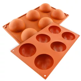 6 részes szilikon forma - Gömbök, félgömb