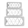 Fondant kiszúró - Geometrikus minták - Háromszög