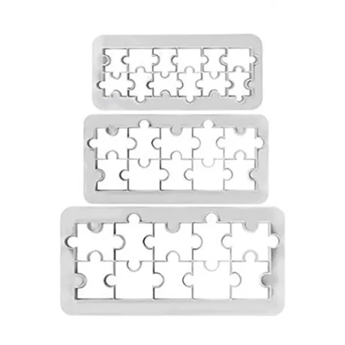 Fondant kiszúró - Geometrikus minták - Puzzle