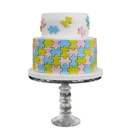 Fondant kiszúró - Geometrikus minták - Puzzle