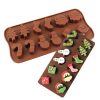 Karácsonyi szilikon bonbon forma - Karácsonyi kavalkád