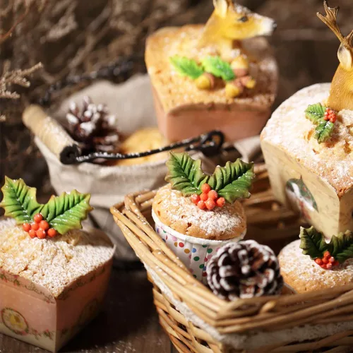 3 darabos magyal levél fondant és marcipán kiszúró 