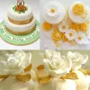 Rózsa mintájú szilikon fondant és marcipán mintázó 
