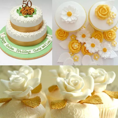 Rózsa mintájú szilikon fondant és marcipán mintázó 