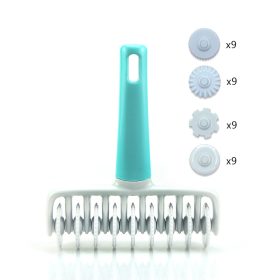   Görgős műanyag tészta és derelyevágó cserélhető fejekkel 