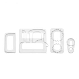 Fondant és marcipán mintázó - Traktor