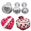 3 darabos fondant, marcipán kiszúró - Szív