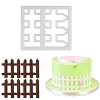 Fondant, marcipán és sütemény kiszúró - Kerítés 