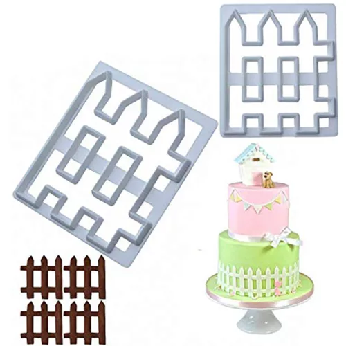 Fondant, marcipán és sütemény kiszúró - Kerítés 