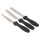 3 darabos spatula, kenőkés, cukrászkés készlet