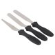 3 darabos spatula, kenőkés, cukrászkés készlet