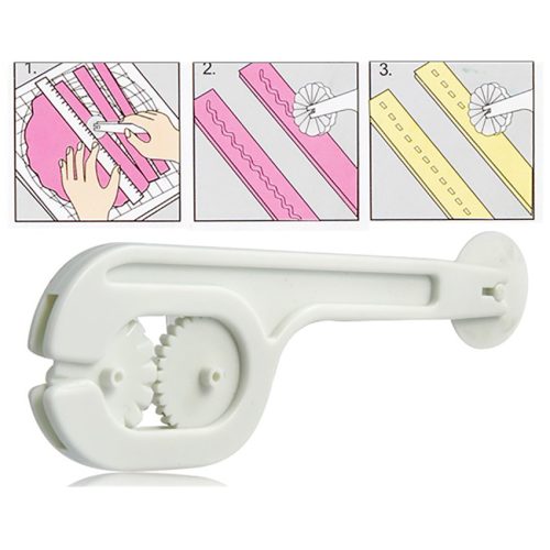 Műanyag fondant és marcipán vágó és mintázó 