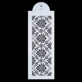 Torta sablon, stencil - Nonfiguratív virágok (ZN633)