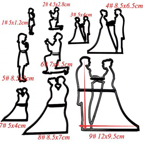 Patchwork fondant kiszúró - Esküvő 