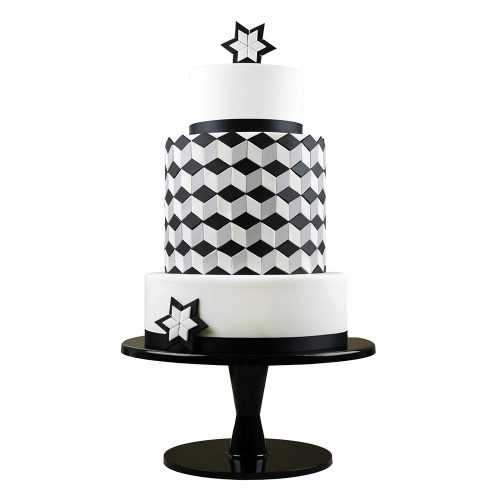 Fondant kiszúró - Geometrikus minták - Rombusz