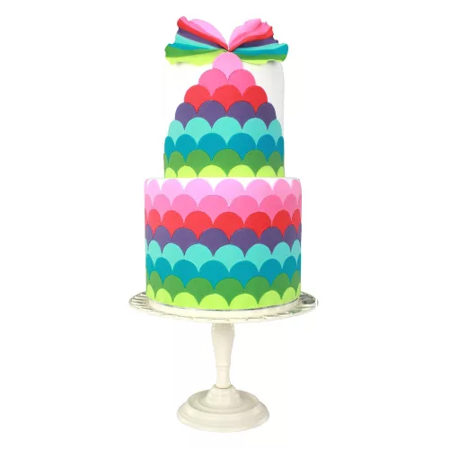 Fondant kiszúró - Geometrikus minták - Szirmok, hullámok, sellő pikkely