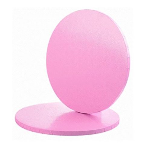 Rózsaszín színű, kör alakú tortadob - 30 cm