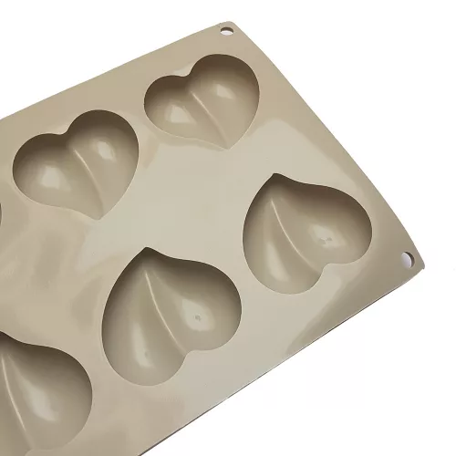 8 részes szilikon forma, mousse forma - Szív