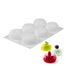   6 részes szilikon forma, mousse forma – Samurai – Csavart muffin