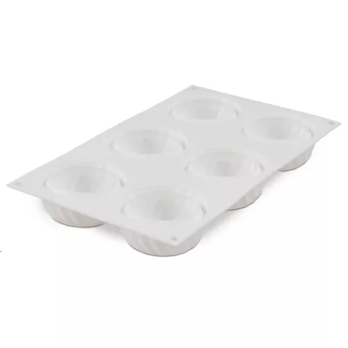 6 részes szilikon forma, mousse forma – Samurai – Csavart muffin