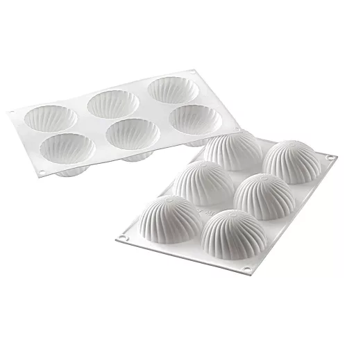 6 részes szilikon forma, mousse forma – Parfum – Hullámos muffin 