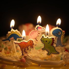 5 darabos születésnapi gyertya szett – Dinoszaurusz