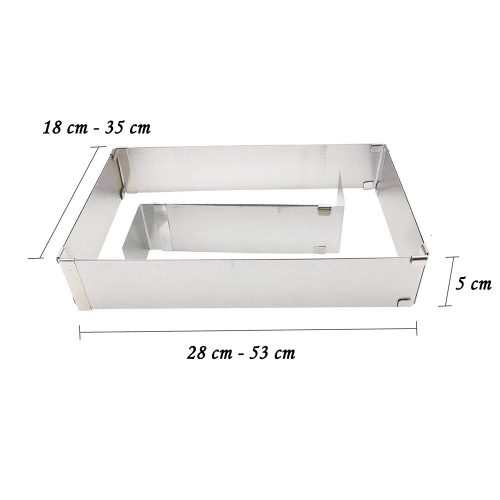 Állítható tortaforma, tortakeret - 5 cm magas