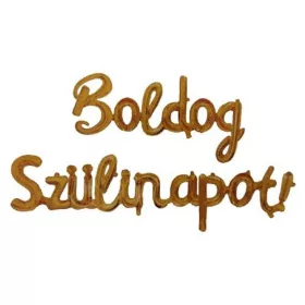 Boldog Szülinapot feliratú fólia lufi – Arany 