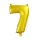 Arany színű szám fólia lufi - 7
