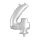 Ezüst színű szám fólia lufi – 4