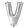 Ezüst színű, betű alakú fólia lufi, léggömb – V