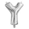 Ezüst színű, betű alakú fólia lufi, léggömb – Y