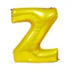 Arany színű, betű alakú fólia lufi, léggömb – Z