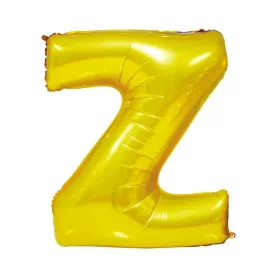 Arany színű, betű alakú fólia lufi, léggömb – Z