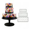 Fondant kiszúró – Geometrikus minták – Derékszögű háromszög 