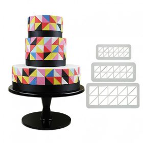   Fondant kiszúró – Geometrikus minták – Derékszögű háromszög 