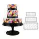 Fondant kiszúró – Geometrikus minták – Derékszögű háromszög 