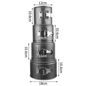   4 darabos magas falú, kapcsos tortaforma, panettone sütőforma