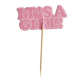 12 darabos sütemény beszúró - It's a girl