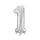 Óriás szám fólia lufi - 1 – Ezüst