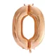 Óriás szám fólia lufi - 0 – Rose Gold