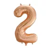Óriás szám fólia lufi - 2 – Rose Gold