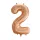 Óriás szám fólia lufi - 2 – Rose Gold