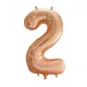 Óriás szám fólia lufi - 2 – Rose Gold