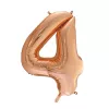 Óriás szám fólia lufi - 4 – Rose Gold